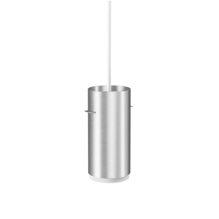Moebe Tube lampa wisząca small Ø8 cm - Szczotkowane aluminium - MOEBE