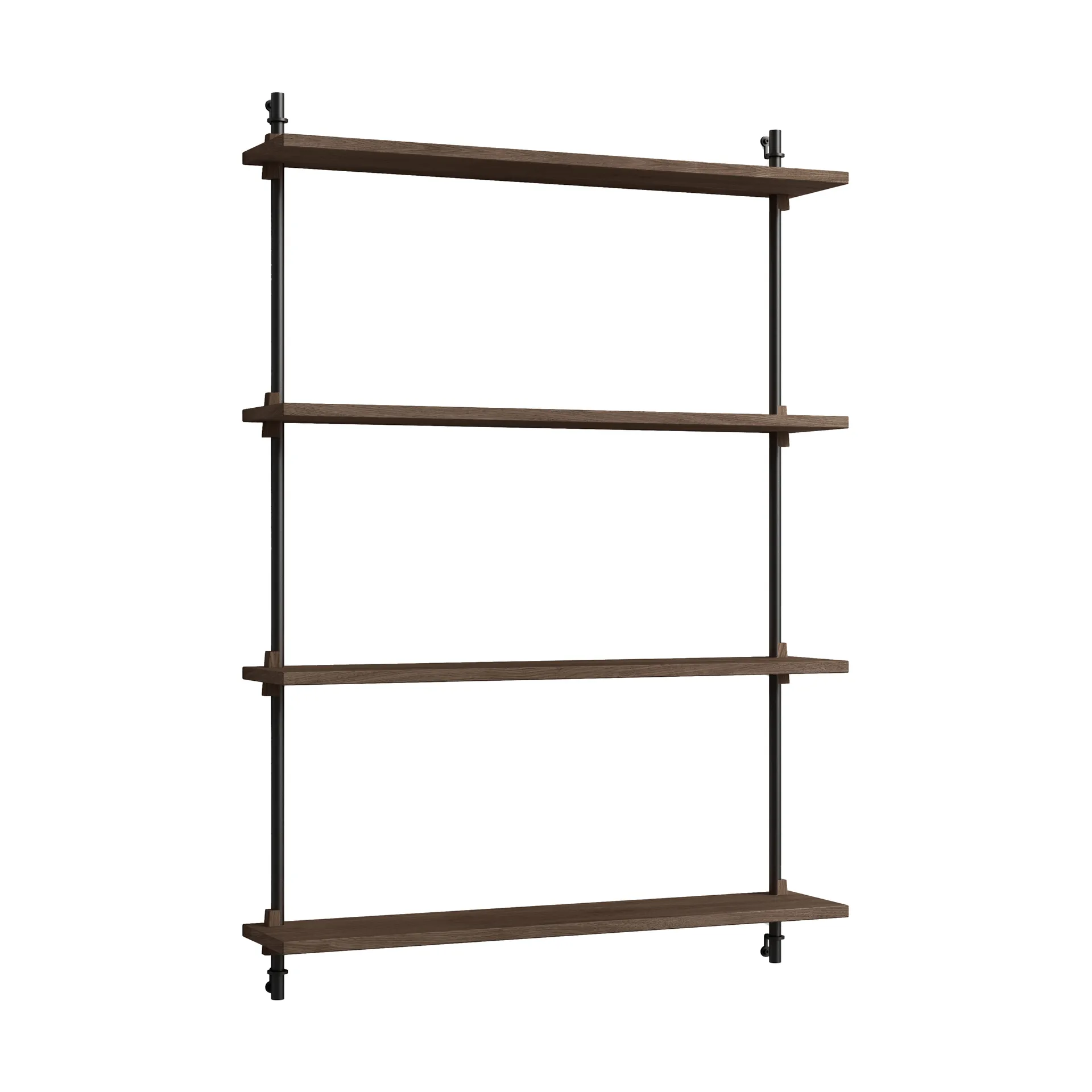 Moebe wall shelving ws.115.1, Dąb wędzony - czarny MOEBE