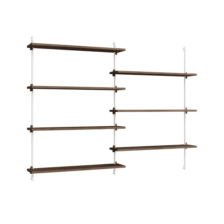 Moebe wall shelving ws.115.2 - Dąb wędzony - biały - MOEBE