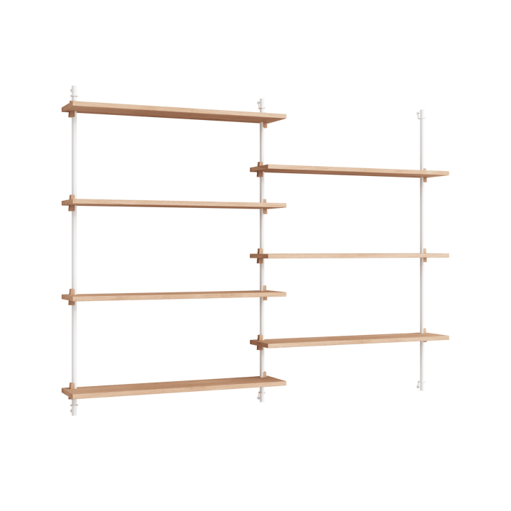 Moebe wall shelving ws.115.2.B - Dąb-biały - MOEBE