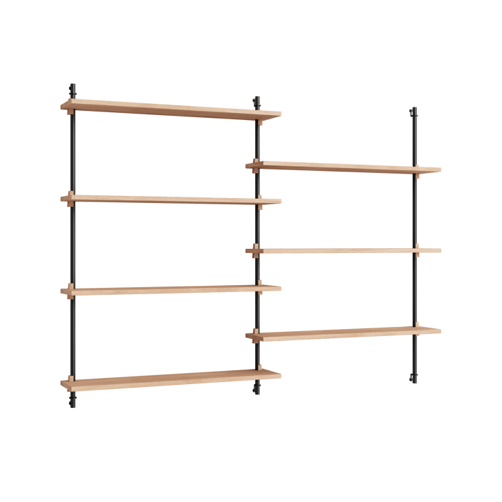 Moebe wall shelving ws.115.2.B - Dąb-czarny - MOEBE