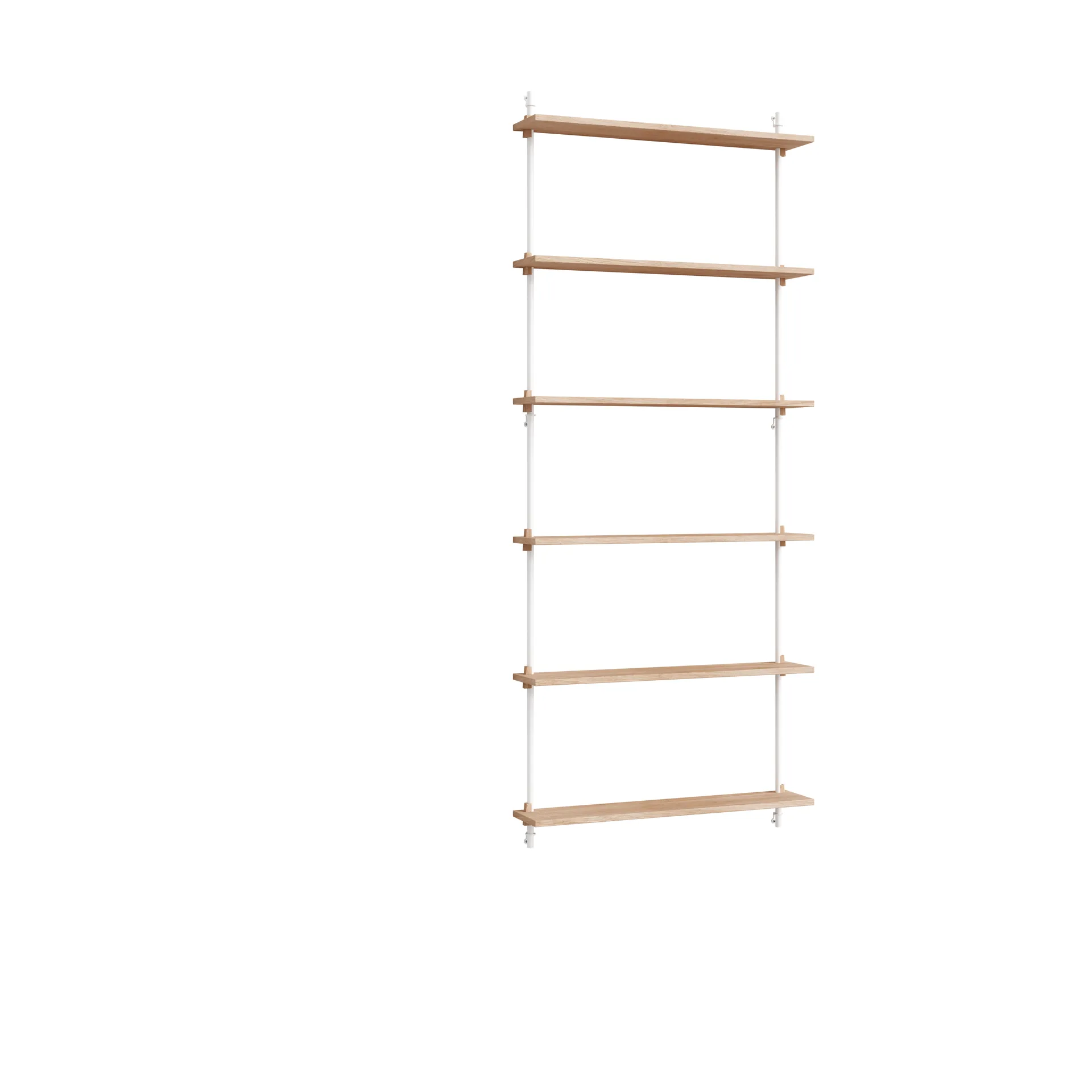 Moebe wall shelving ws.200.1, Dąb-biały MOEBE