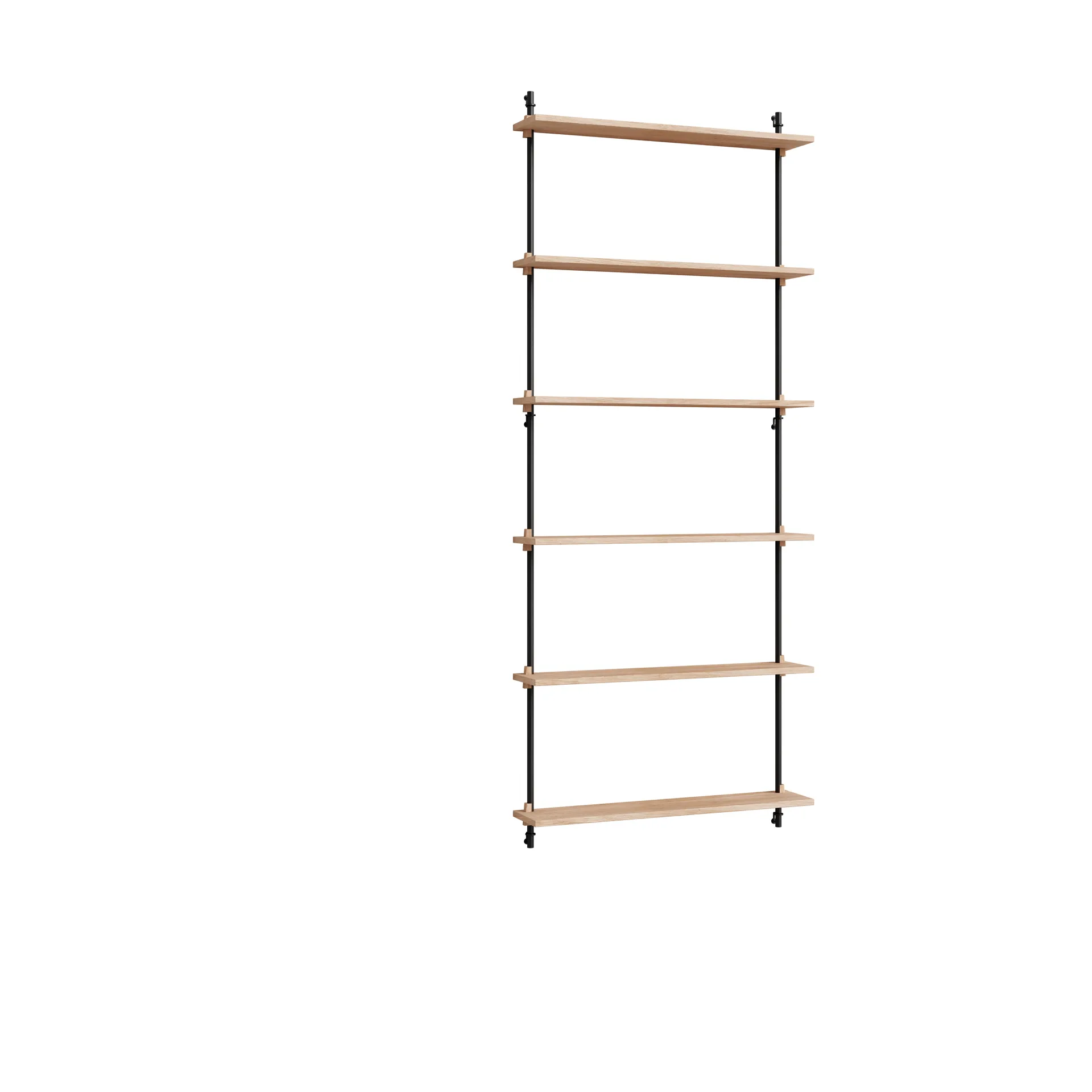 Moebe wall shelving ws.200.1, Dąb-czarny MOEBE