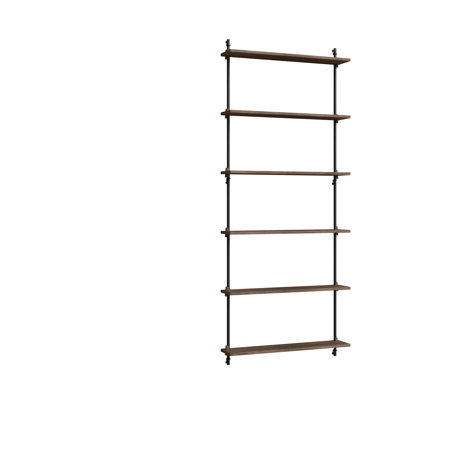 Moebe wall shelving ws.200.1, Dąb wędzony - czarny MOEBE