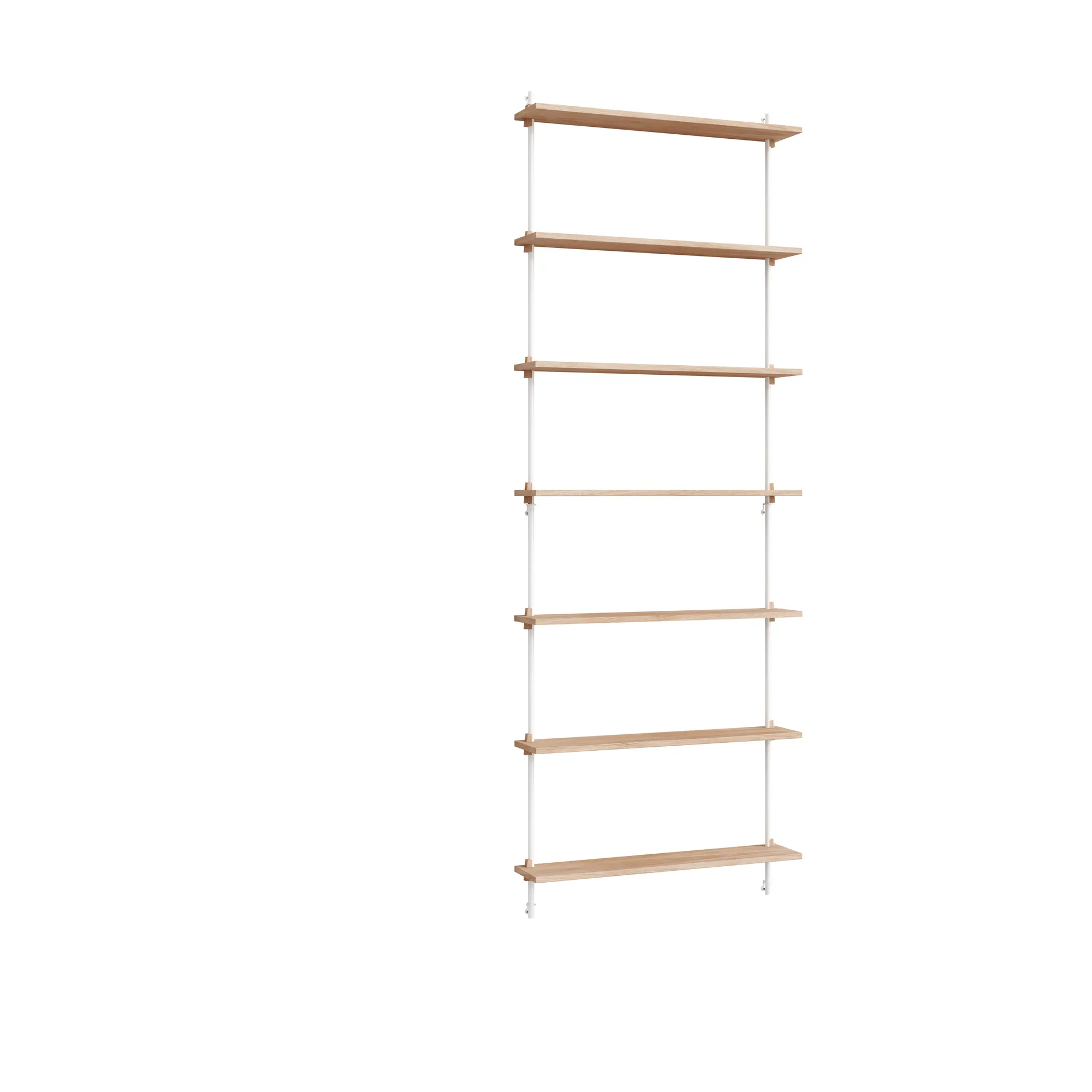 Moebe wall shelving ws.230.1, Dąb-biały MOEBE