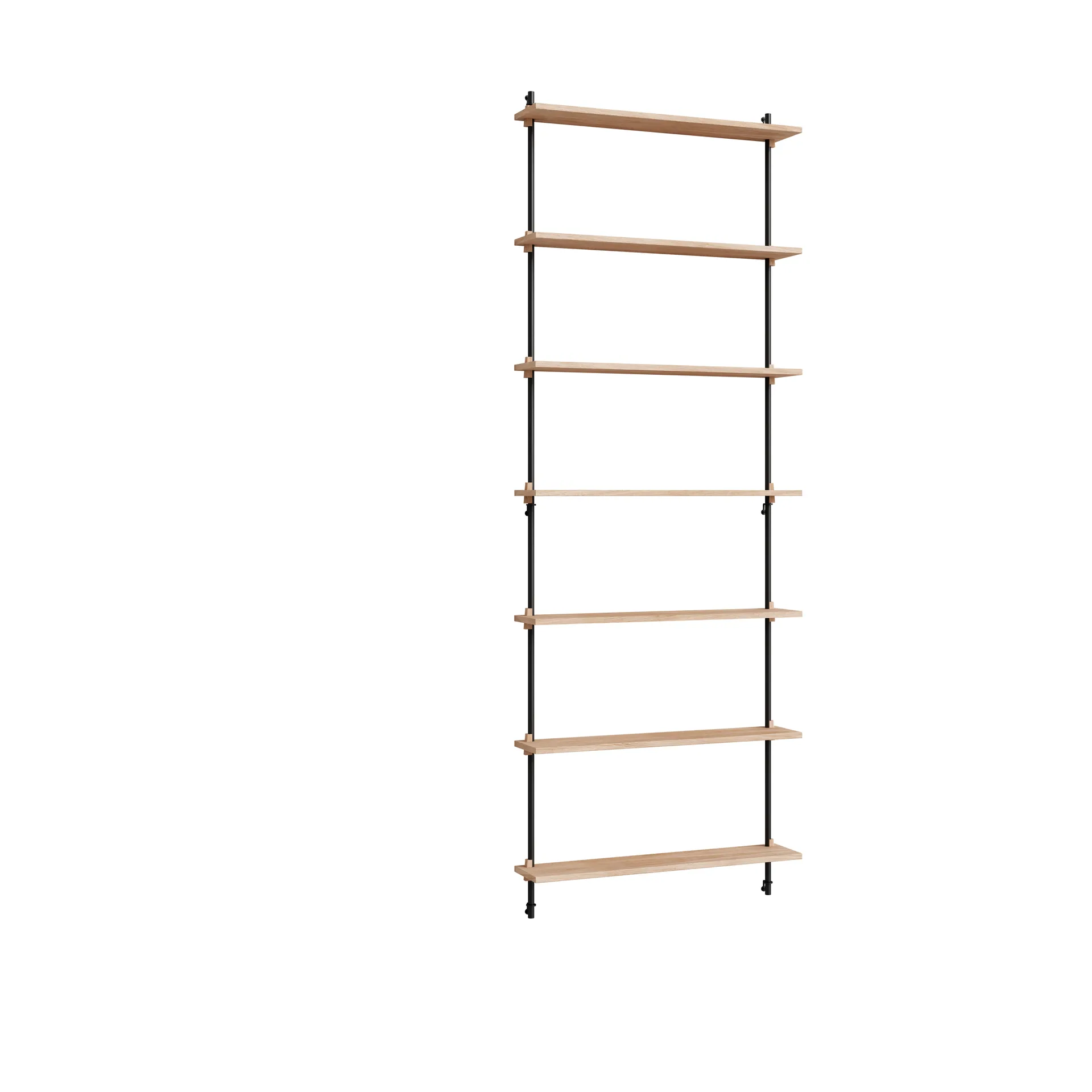 Moebe wall shelving ws.230.1, Dąb-czarny MOEBE