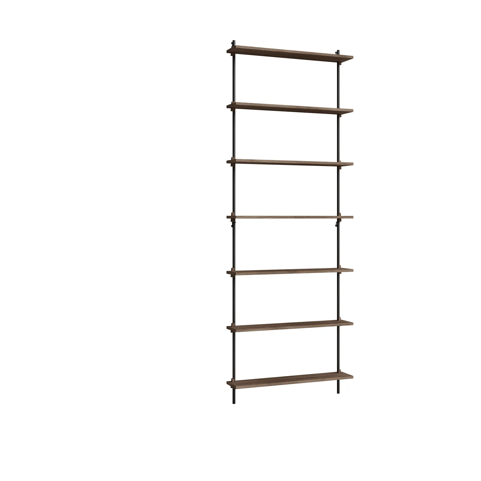 Moebe wall shelving ws.230.1, Dąb wędzony - czarny MOEBE