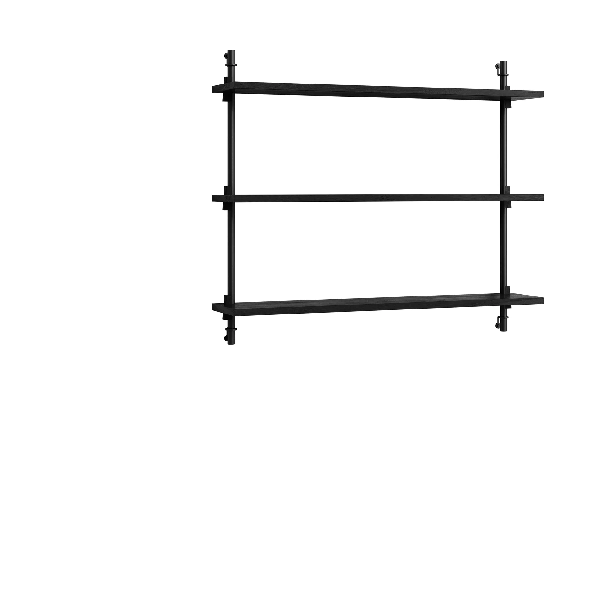 Moebe wall shelving ws.65.1, Czarny MOEBE
