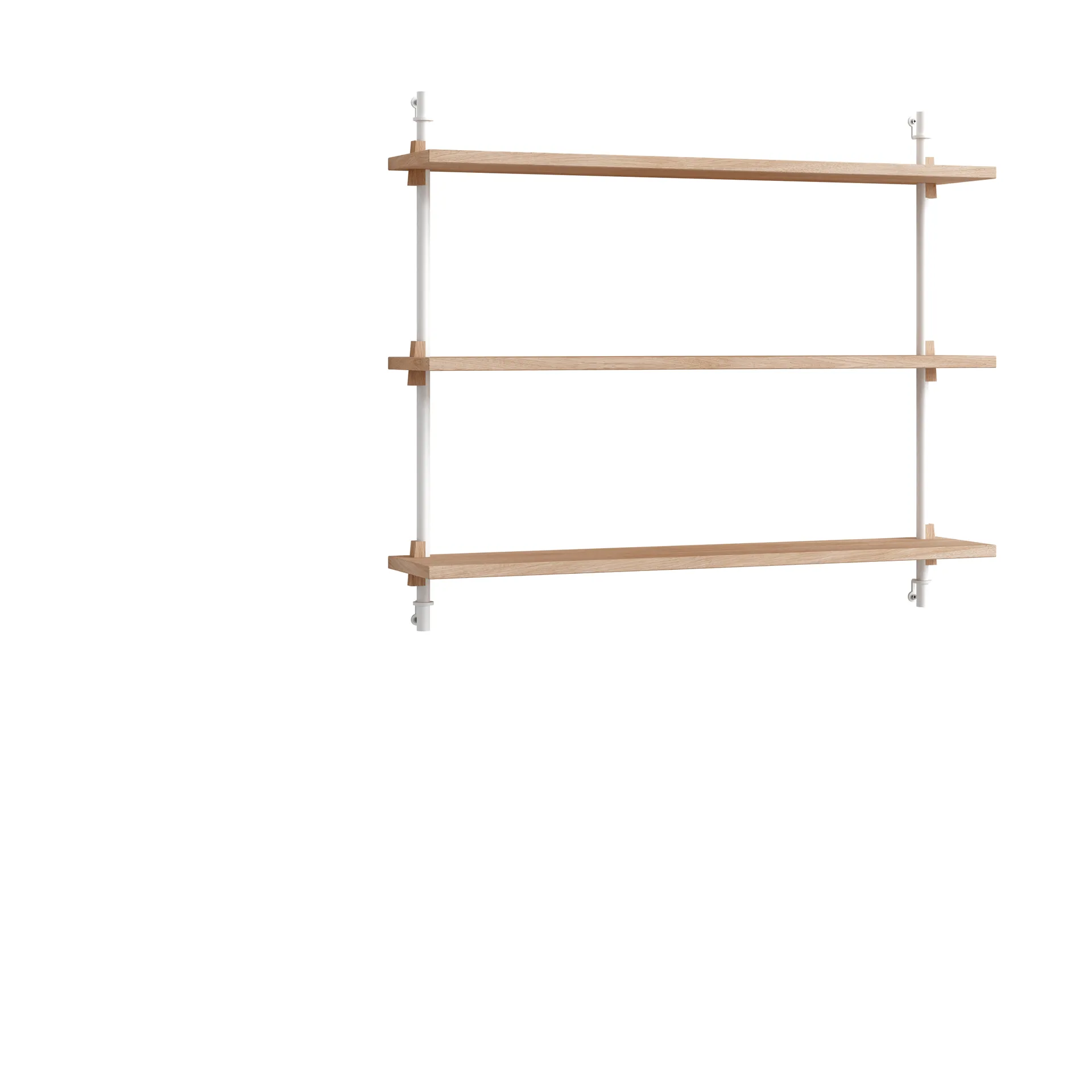 Moebe wall shelving ws.65.1, Dąb-biały MOEBE