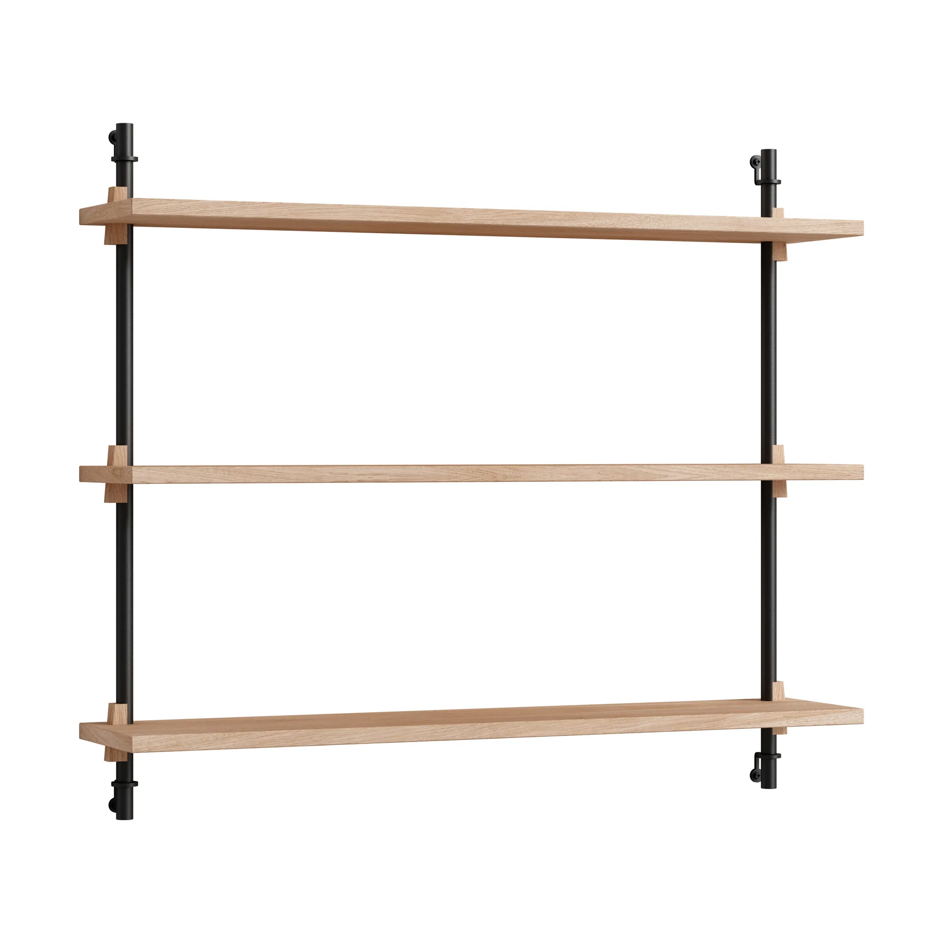Moebe wall shelving ws.65.1, Dąb-czarny MOEBE