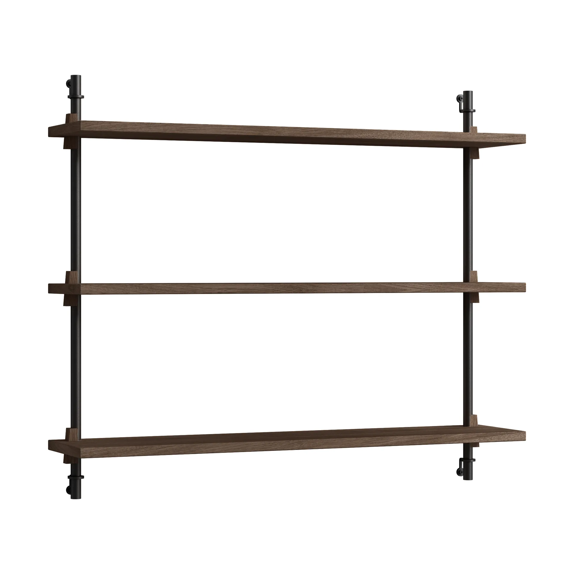 Moebe wall shelving ws.65.1, Dąb wędzony - czarny MOEBE