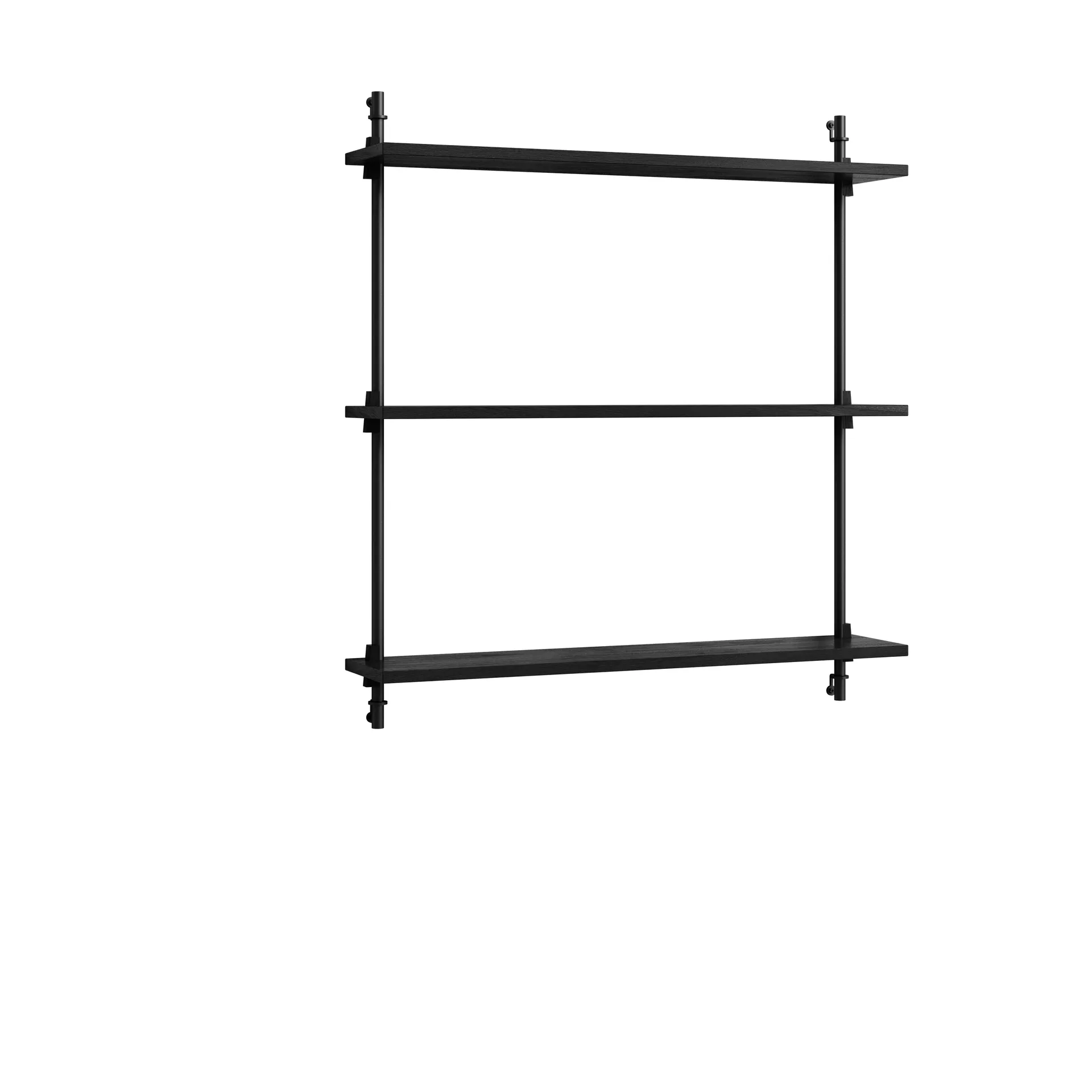 Moebe wall shelving ws.85.1, Czarny MOEBE