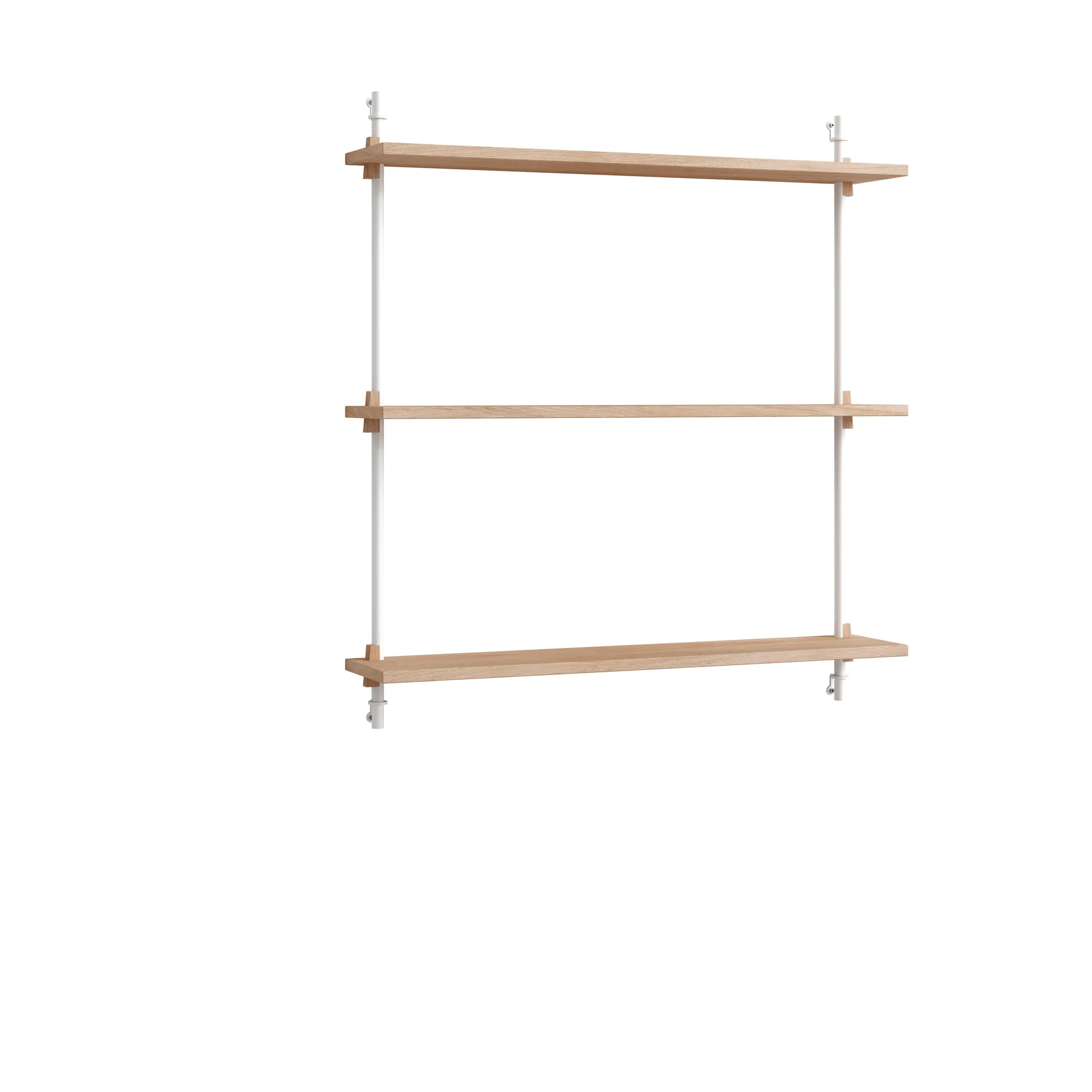 Moebe wall shelving ws.85.1, Dąb-biały MOEBE