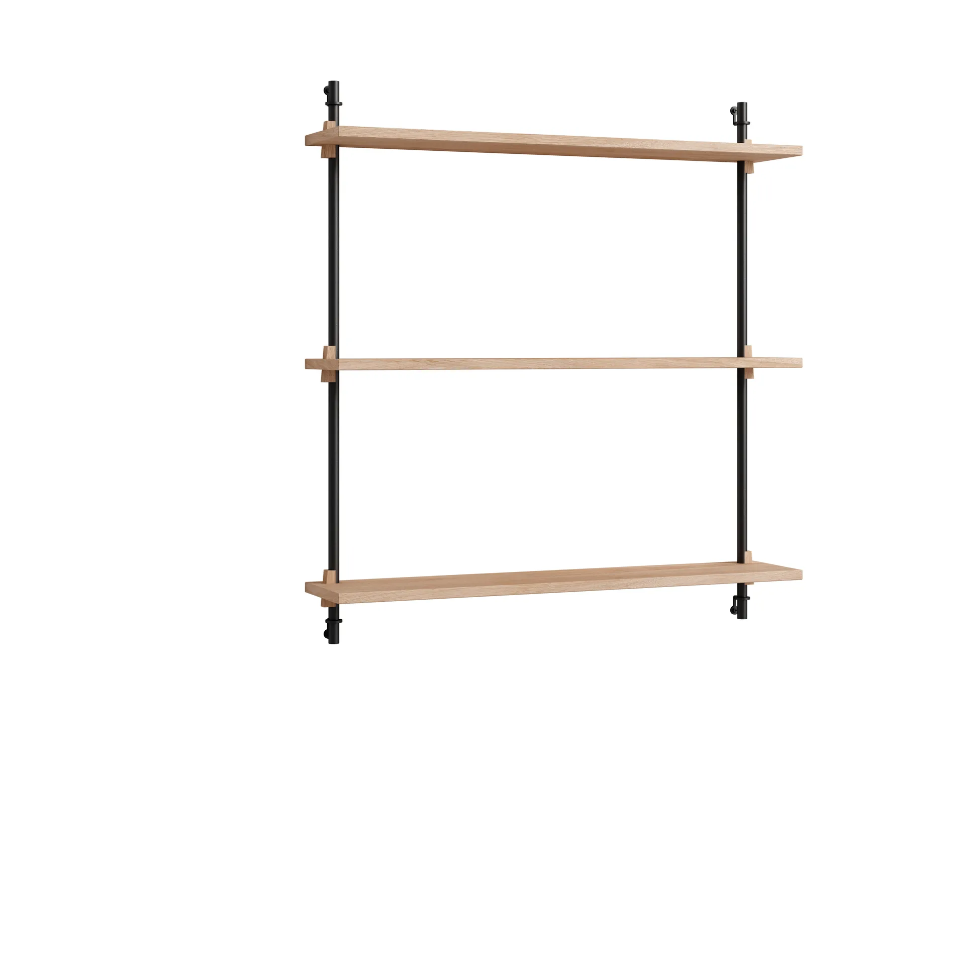 Moebe wall shelving ws.85.1, Dąb-czarny MOEBE