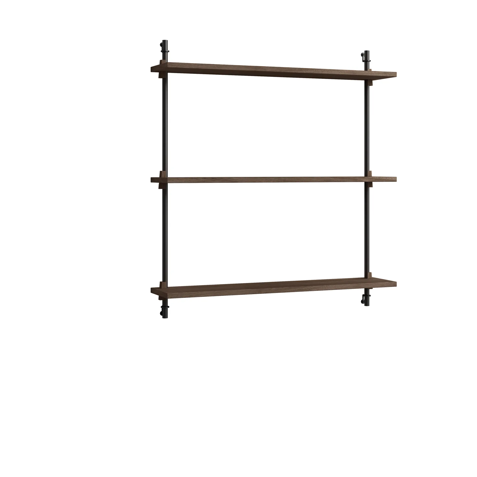 Moebe wall shelving ws.85.1, Dąb wędzony - czarny MOEBE