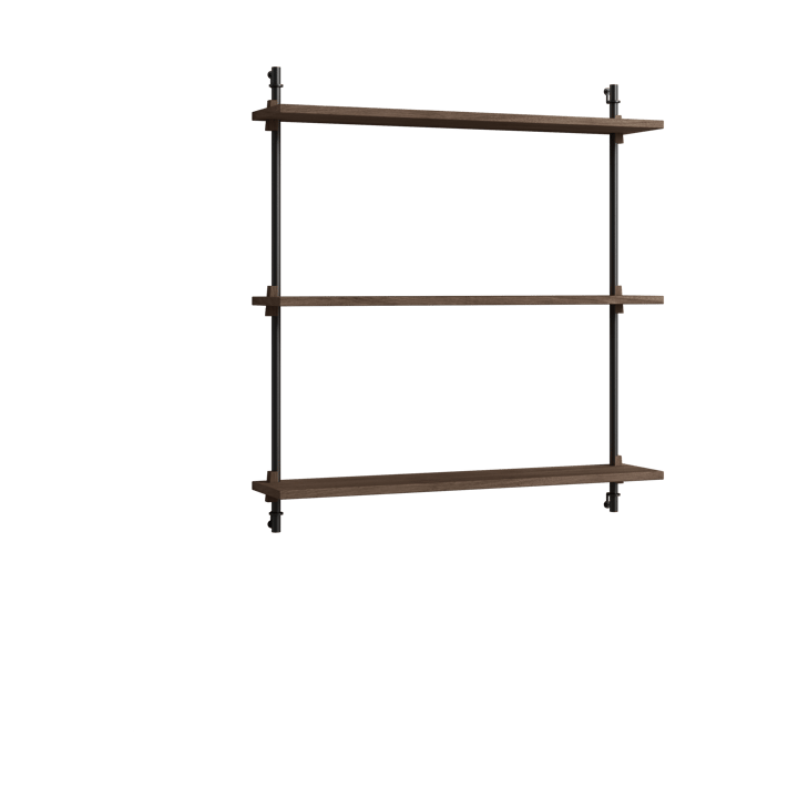 Moebe wall shelving ws.85.1 - Dąb wędzony - czarny - MOEBE