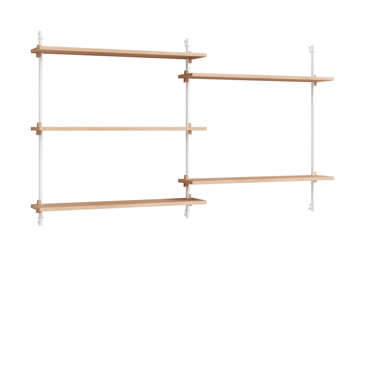 Moebe wall shelving ws.85.2.B - Dąb-biały - MOEBE