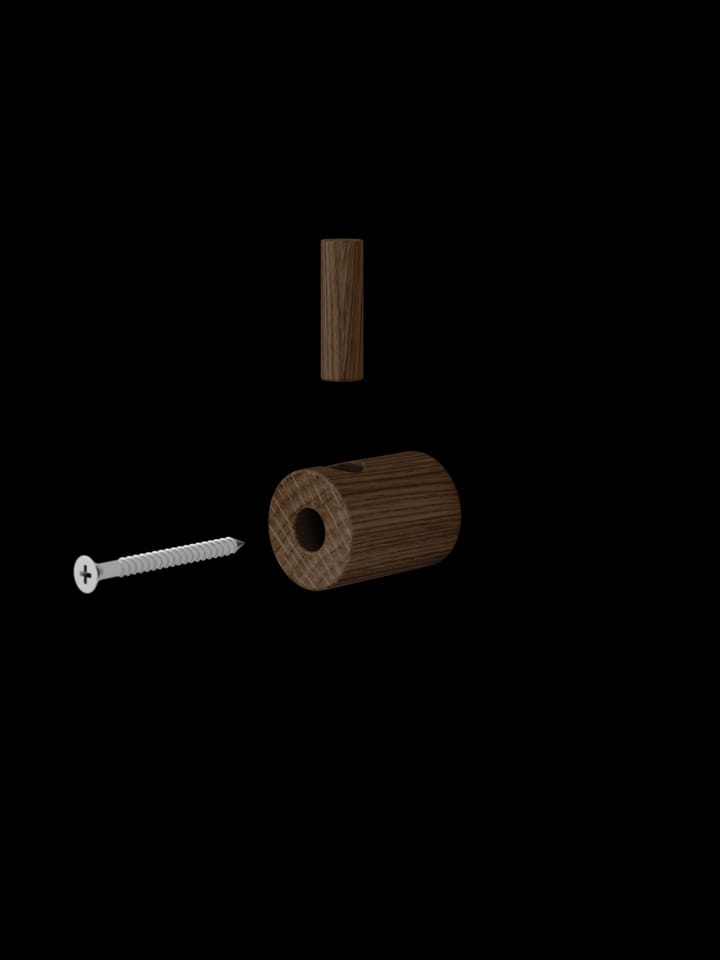 Moebe wooden wall hook, hak, Dąb palony MOEBE