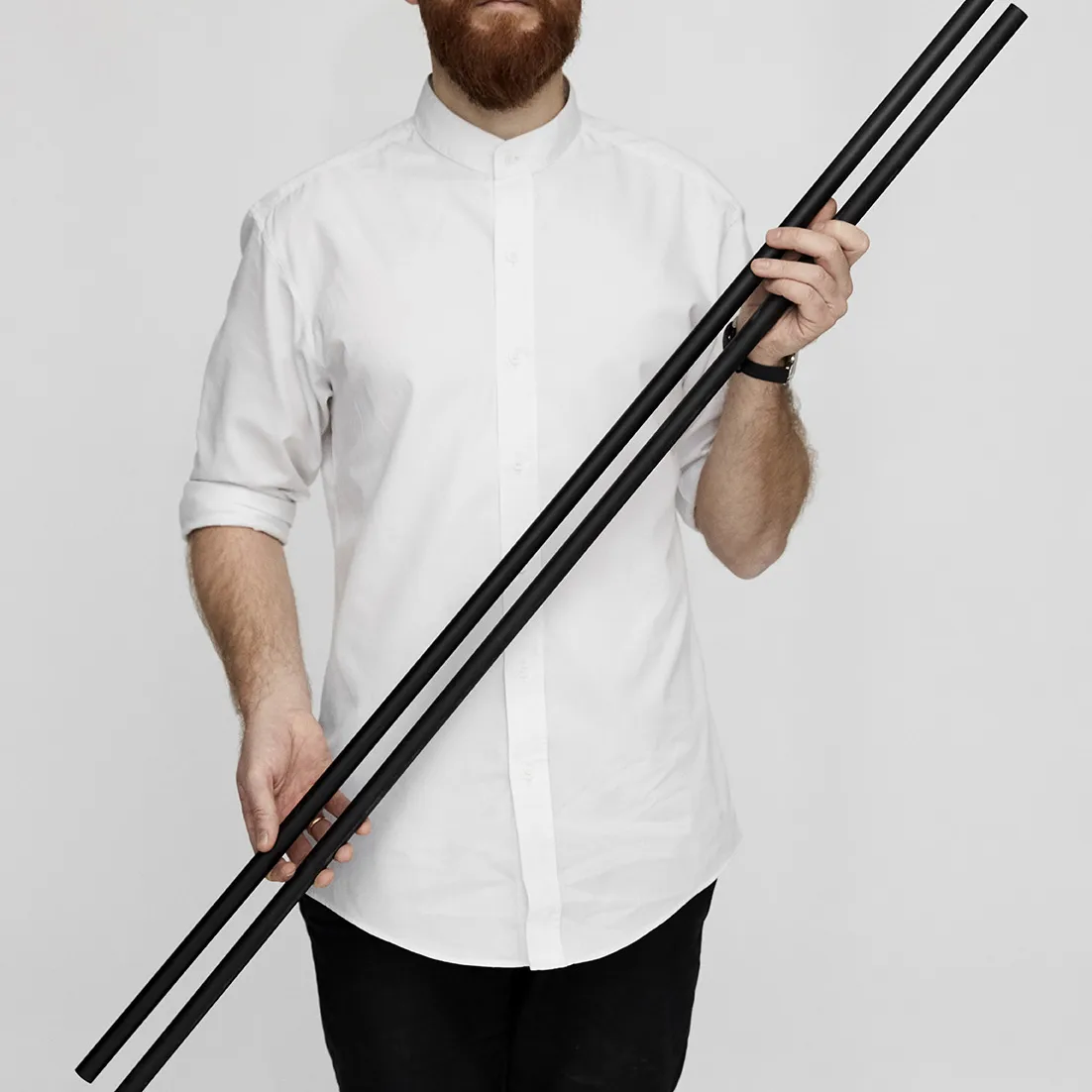 Nóżki do półek Moebe 115 cm 2-pak, Black MOEBE