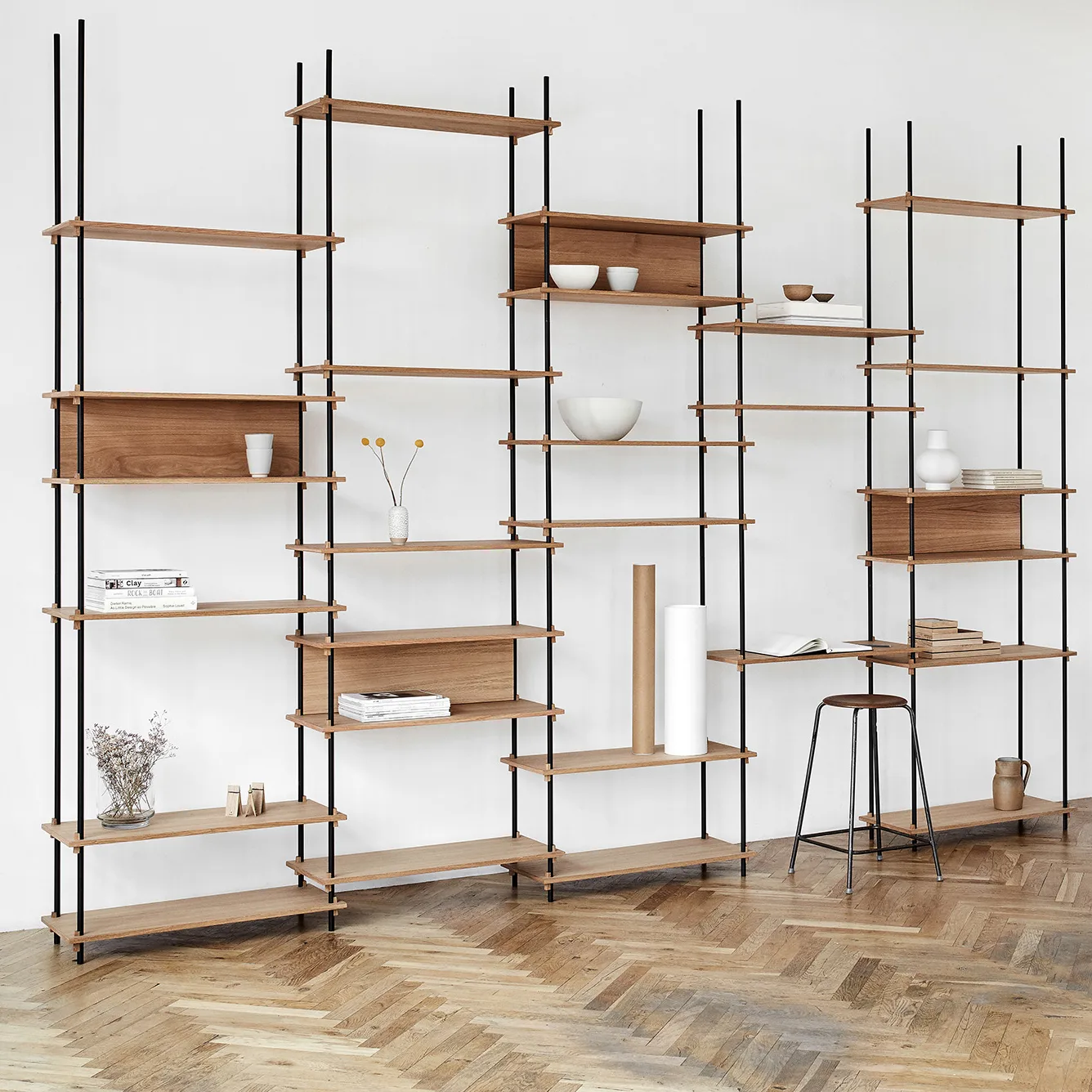 Nóżki do półek Moebe 115 cm 2-pak, Black MOEBE