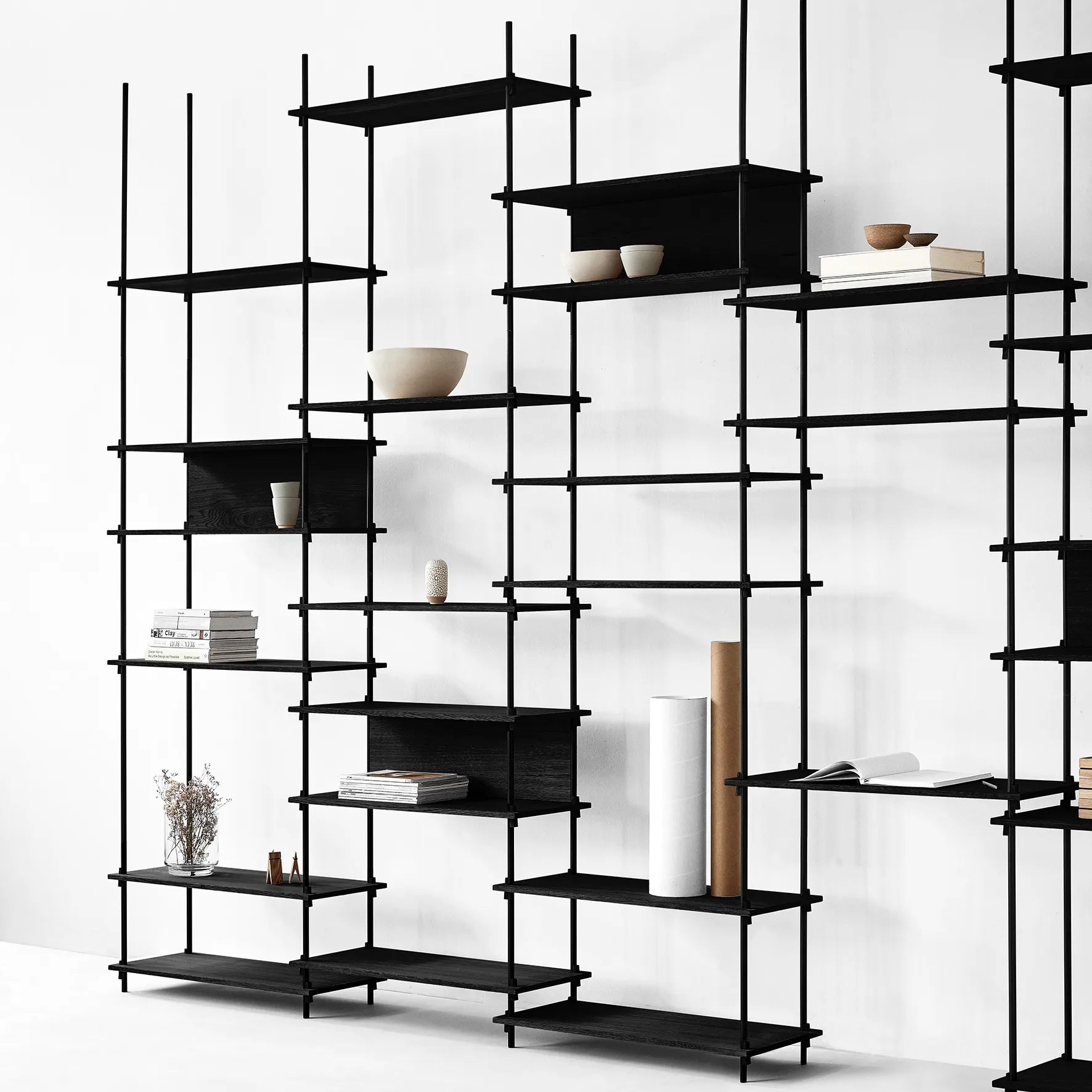 Nóżki do półek Moebe 115 cm 2-pak, Black MOEBE