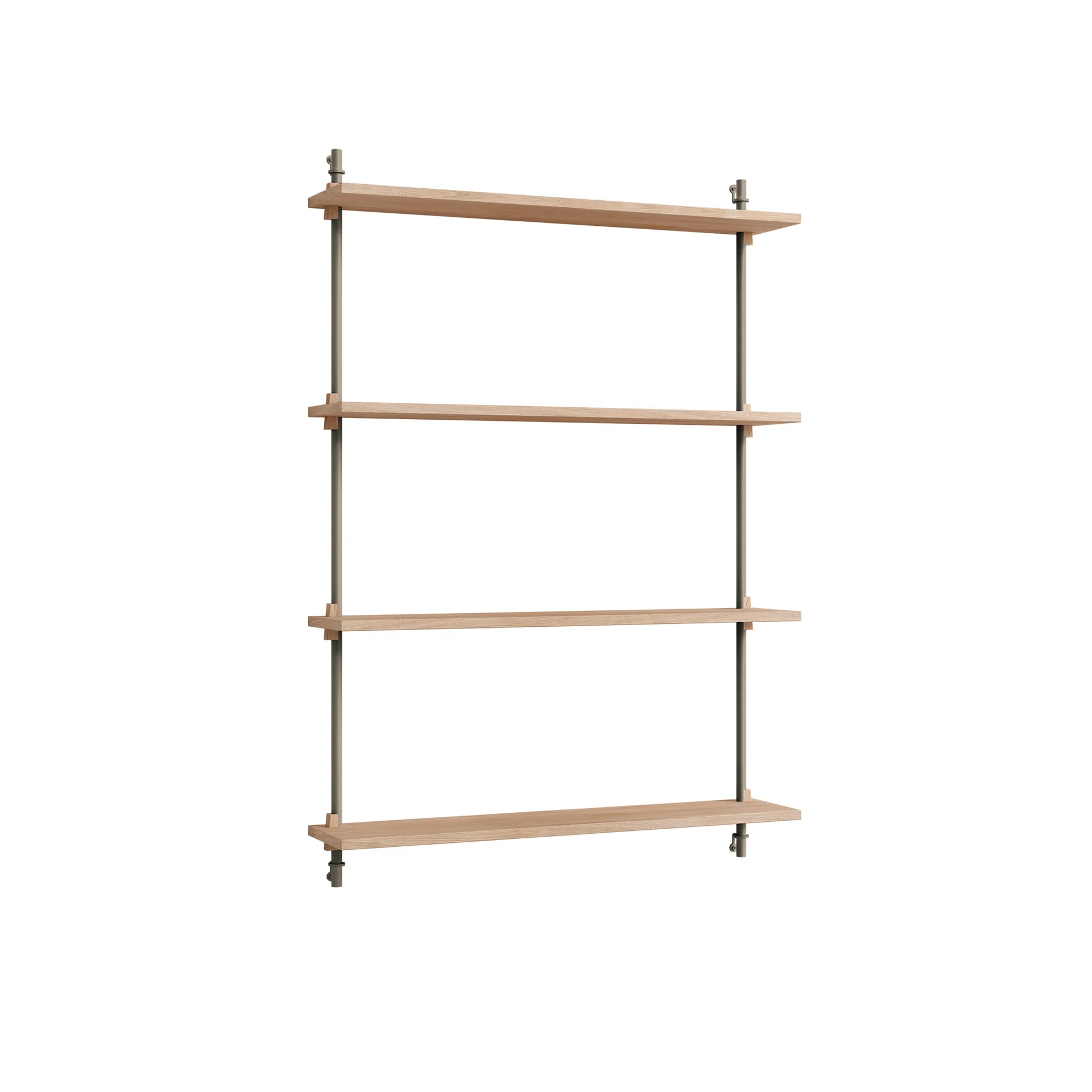 Półka ścienna Wall Shelving, Dąb-warm grey, 92×115×17,5 cm, WS.115.1 MOEBE