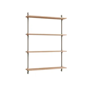 Półka ścienna Wall Shelving - Dąb-warm grey, 92×115×17,5 cm, WS.115.1 - MOEBE
