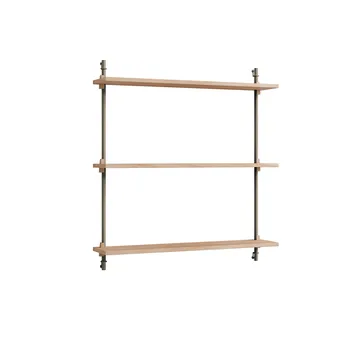 Półka ścienna Wall Shelving - Dąb-warm grey, 92×85×17,5 cm, WS.85.1 - MOEBE