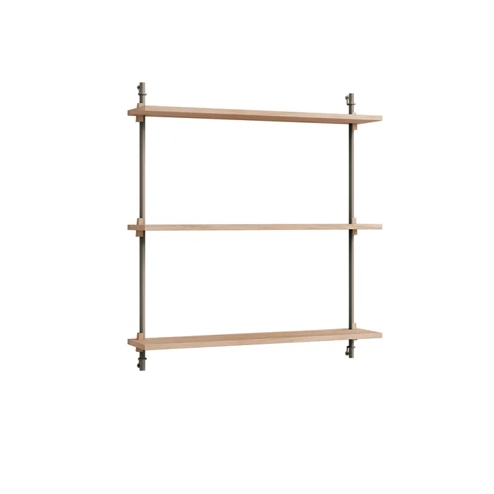 Półka ścienna Wall Shelving - Dąb-warm grey, 92×85×17,5 cm, WS.85.1 - MOEBE