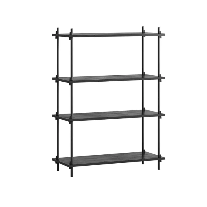 Półka Shelving System Classic - Black, 86x115x35 cm, S.115.1.A - MOEBE
