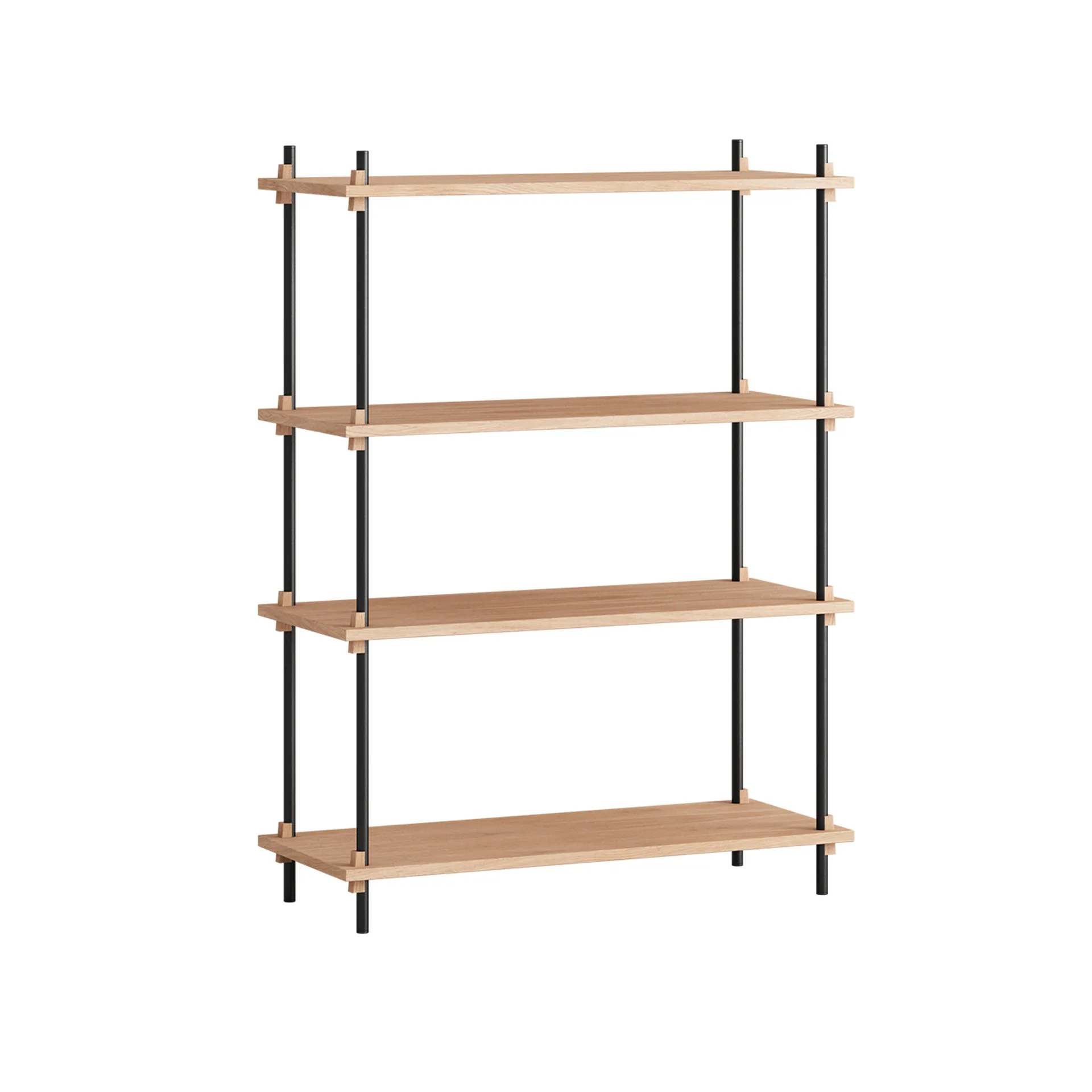 Półka Shelving System Classic, Dąb-black, 86×115×35 cm, S.115.1.A MOEBE