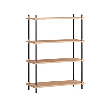 Półka Shelving System Classic - Dąb-black, 86×115×35 cm, S.115.1.A - MOEBE