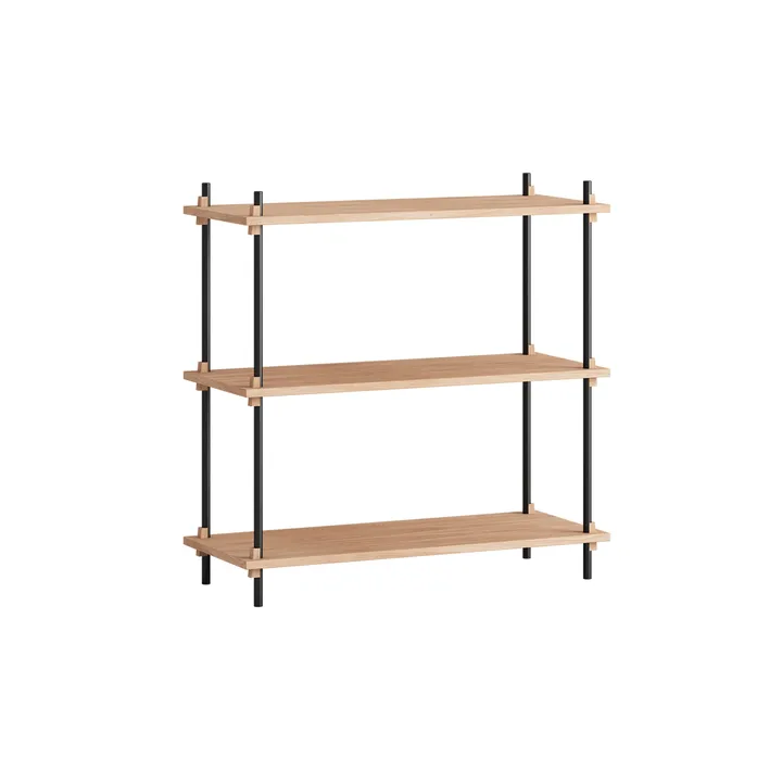 Półka Shelving System Classic - Dąb-black, 86x85x35 cm, S.85.1.A - MOEBE