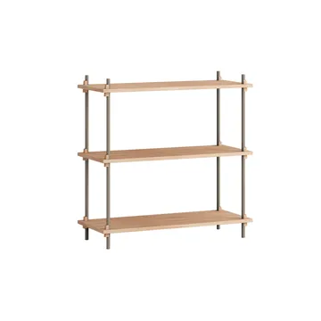 Półka Shelving System Classic - Dąb-warm grey, 86×85×35 cm, S.85.1.A - MOEBE