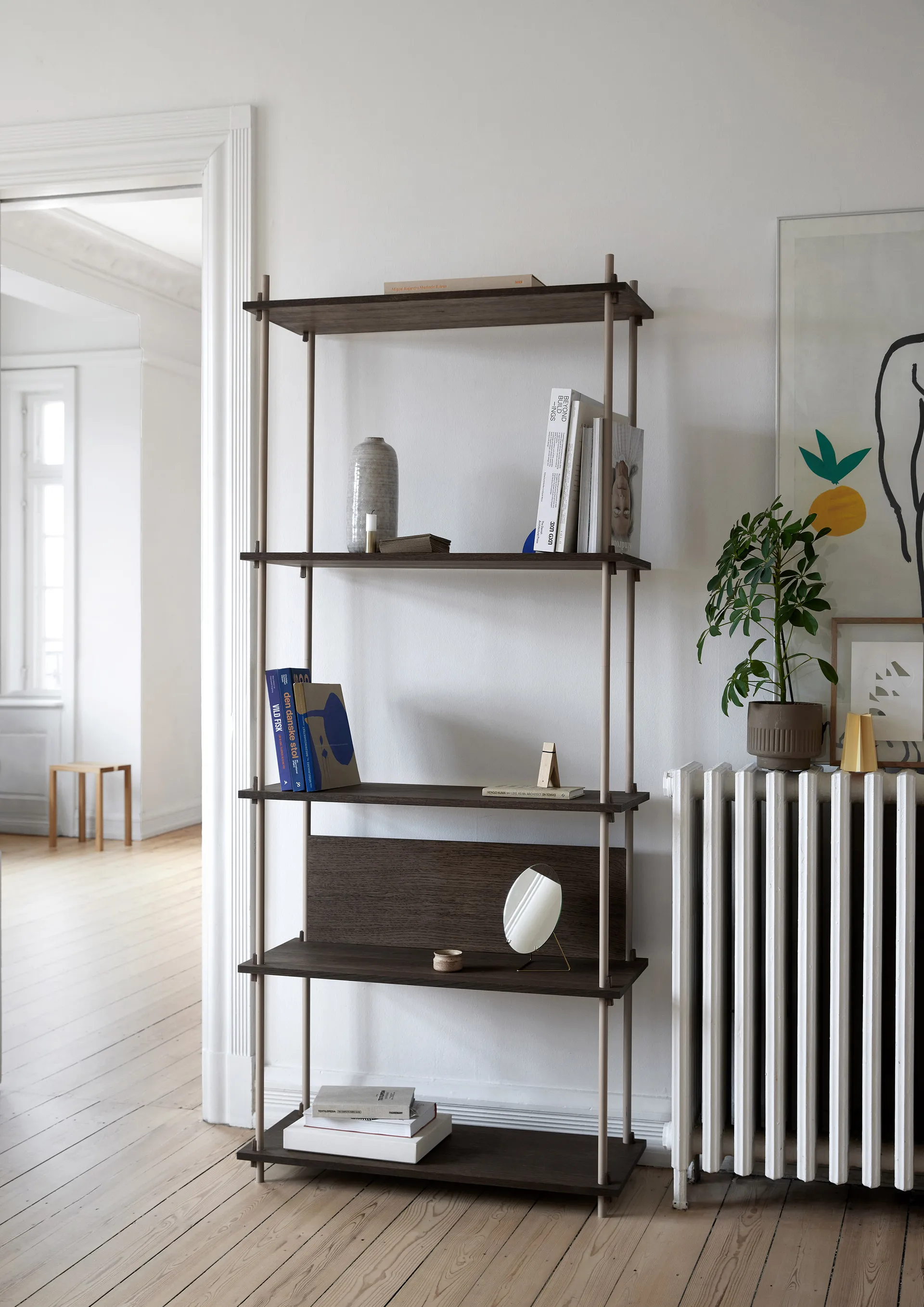 Półka Shelving System Classic, Dąb-warm grey, 86×85×35 cm, S.85.1.A MOEBE