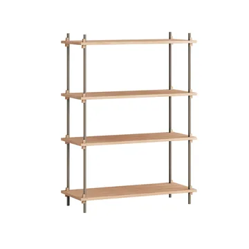Półka Shelving System Classic - Dąb-warm grey, 86x115x35 cm, S.115.1.A - MOEBE