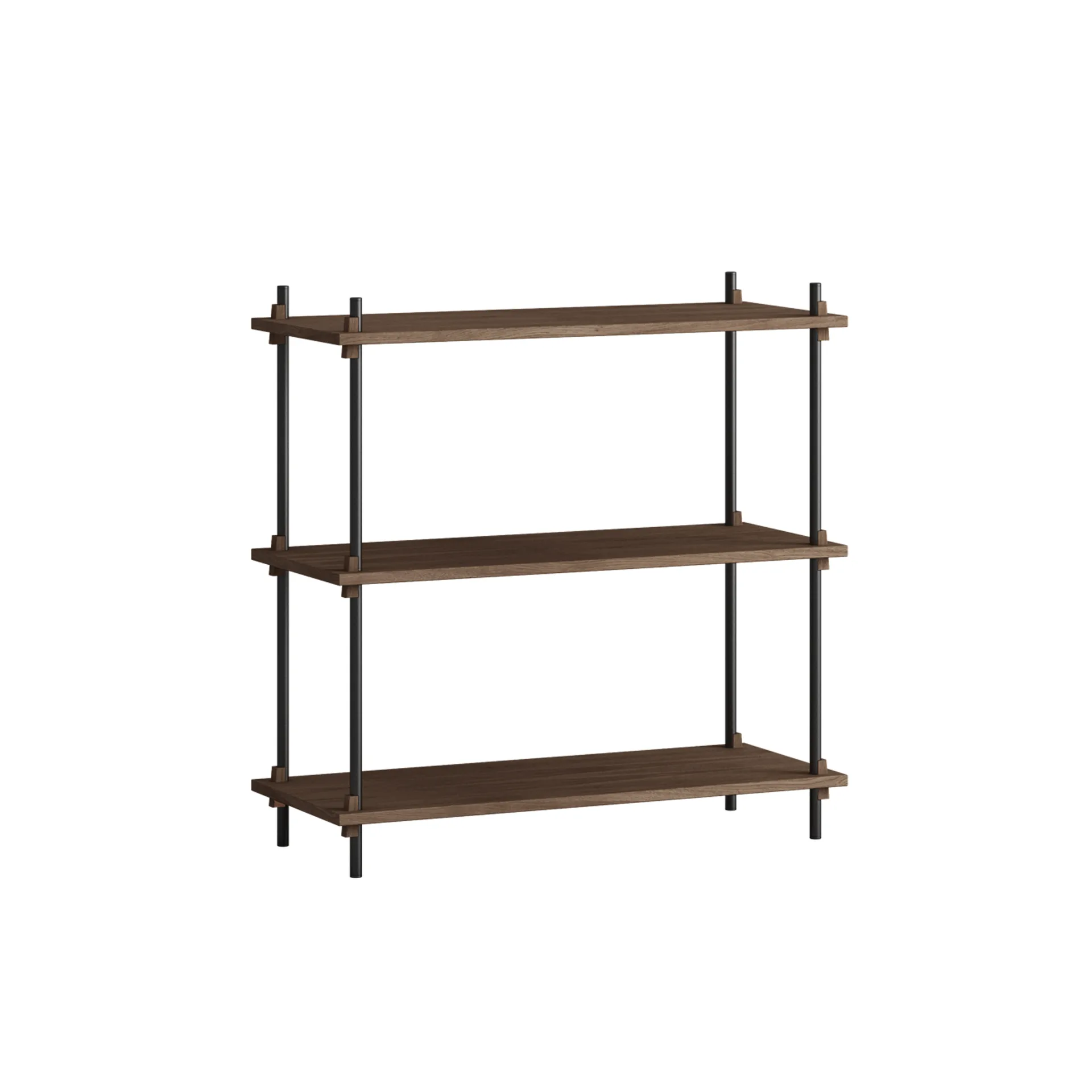 Półka Shelving System Classic, Dąb wędzony-black, 86×85×35 cm, S.85.1.A MOEBE