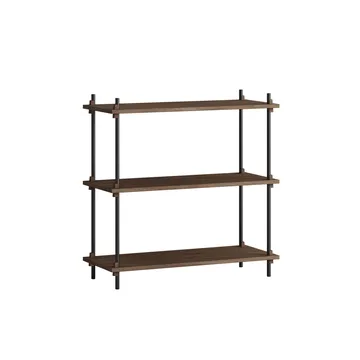 Półka Shelving System Classic - Dąb wędzony-black, 86×85×35 cm, S.85.1.A - MOEBE