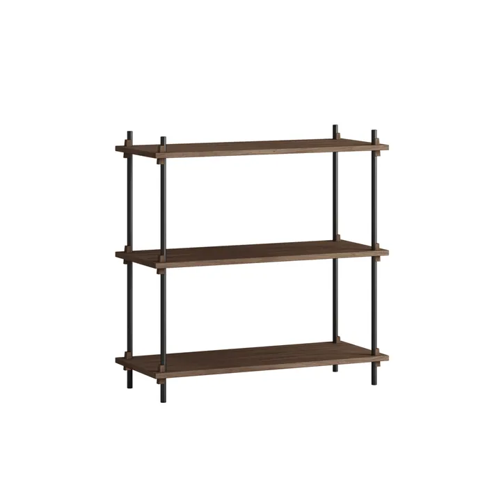 Półka Shelving System Classic - Dąb wędzony-black, 86×85×35 cm, S.85.1.A - MOEBE
