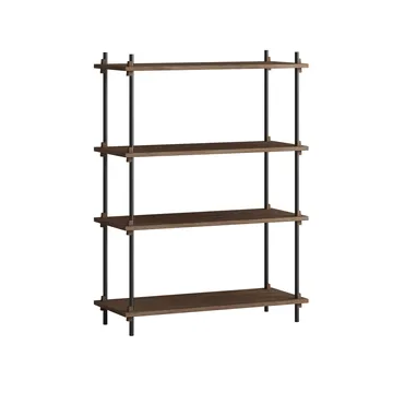 Półka Shelving System Classic - Dąb wędzony-black, 86x115x35 cm, S.115.1.A - MOEBE