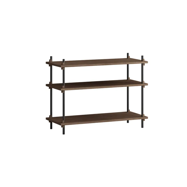 Półka Shelving System Classic - Dąb wędzony-black, 86x65x35 cm, S.65.1.A - MOEBE