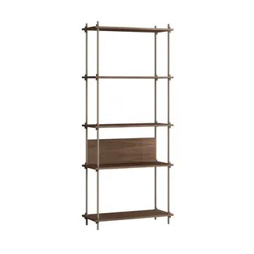 Półka Shelving System Classic - Dąb wędzony-warm grey, 86×200×35 cm, S.200.1.A - MOEBE