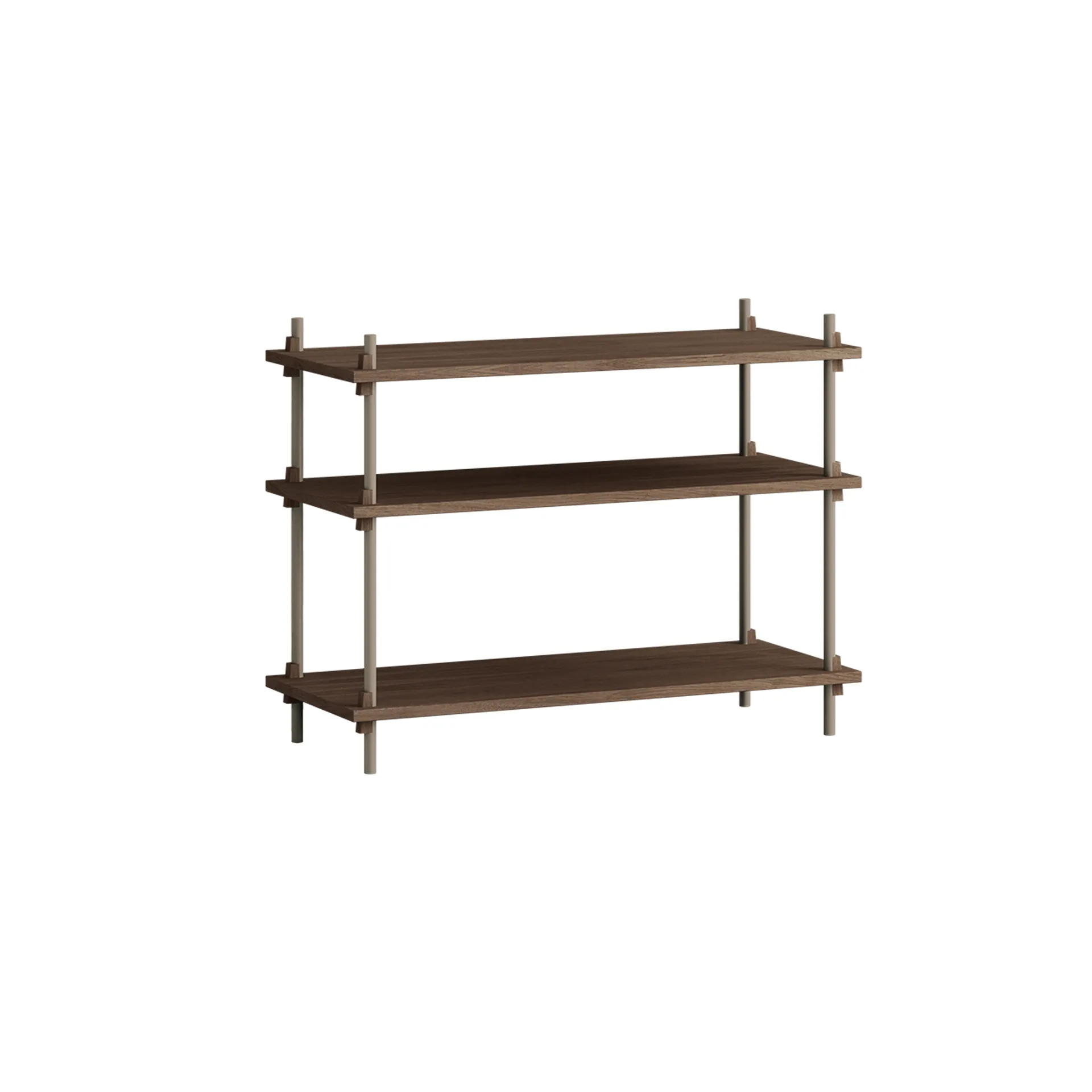 Półka Shelving System Classic, Dąb wędzony-warm grey, 86×65×35 cm, S.65.1.A MOEBE