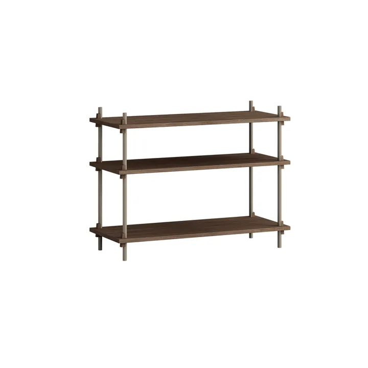 Półka Shelving System Classic - Dąb wędzony-warm grey, 86×65×35 cm, S.65.1.A - MOEBE