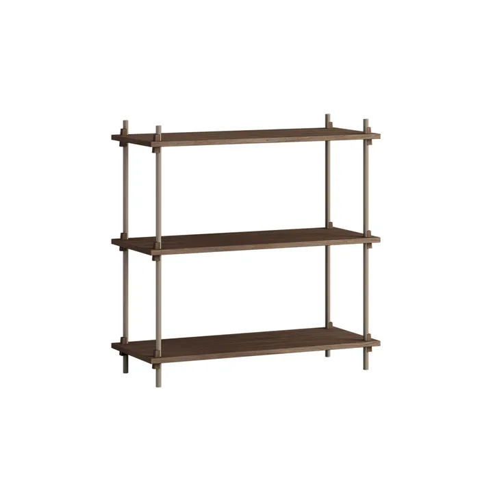 Półka Shelving System Classic - Dąb wędzony-warm grey, 86x85x35 cm, S.85.1.A - MOEBE