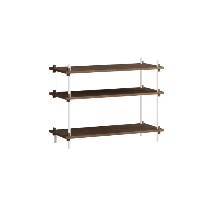 Półka Shelving System Classic - Dąb wędzony-white, 86×65×35 cm, S.65.1.A - MOEBE