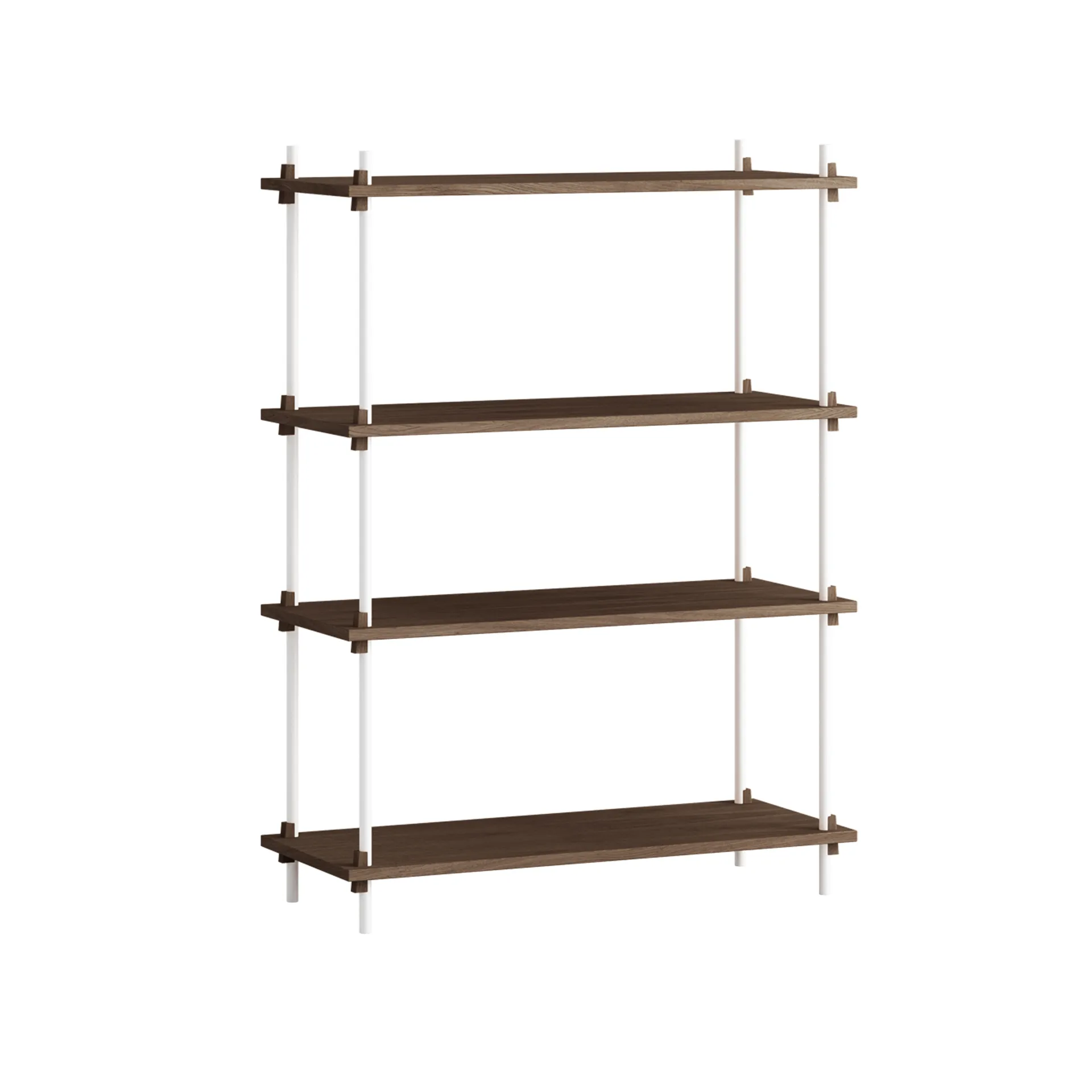 Półka Shelving System Classic, Dąb wędzony-white, 86x115x35 cm, S.115.1.A MOEBE
