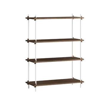 Półka Shelving System Classic - Dąb wędzony-white, 86x115x35 cm, S.115.1.A - MOEBE