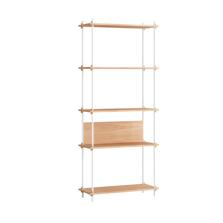 Półka Shelving System Classic - Dąb-white, 86×200×35 cm, S.200.1.A - MOEBE