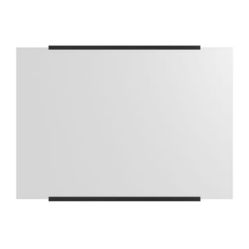 Prostokątne lustro ścienne 70x100 cm - Black - MOEBE
